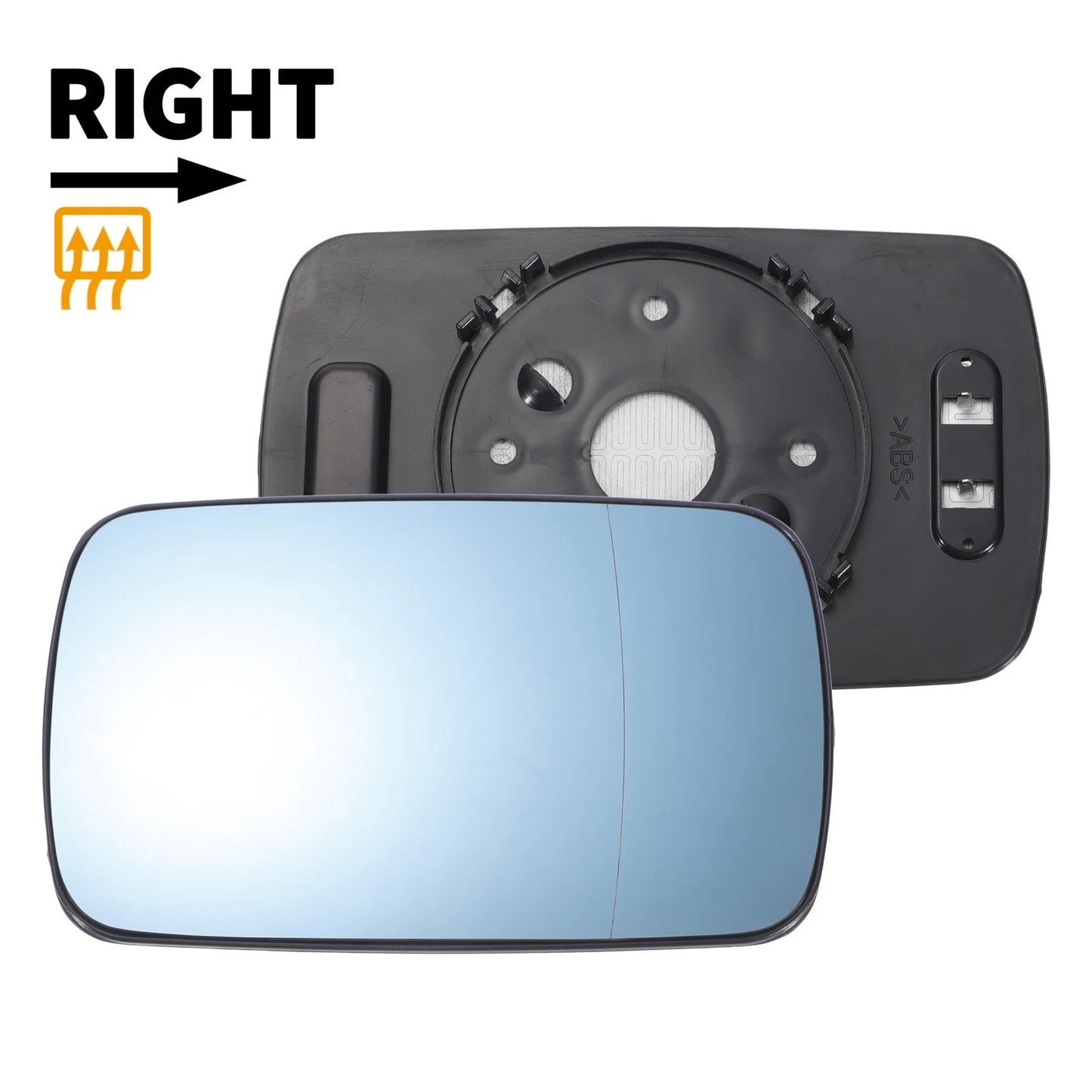 Right Side Blue Heated Mirror Glass for BMW 3 Series E30 E36 (1982-1999)