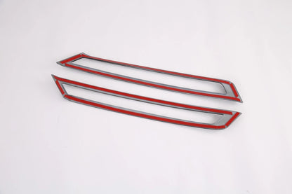 ABS Carbon Fiber Rear Fog Light Frame Cover Trim for Hyundai Sonata (2020-2023)