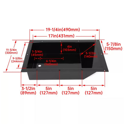 Recessed Trolling Motor Foot Pedal Pan Control Tray for Minn Kota R Design