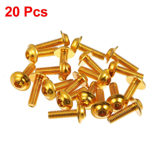 Fairing Bolt Screw 20pcs 6mm x 20mm for Motorbike Sportbike