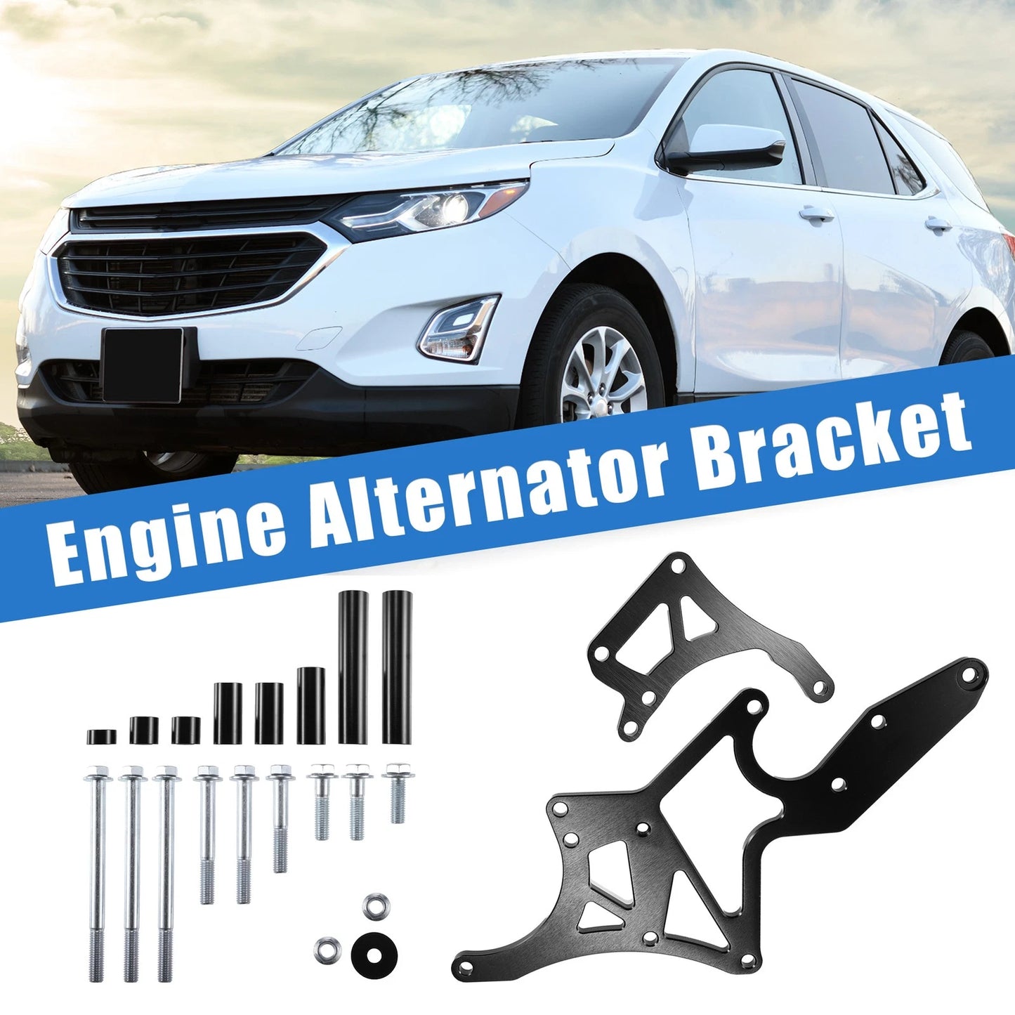 Set Engine Serpentine Alternator Bracket for Chevrolet LS1 LS2 LS3 Engines