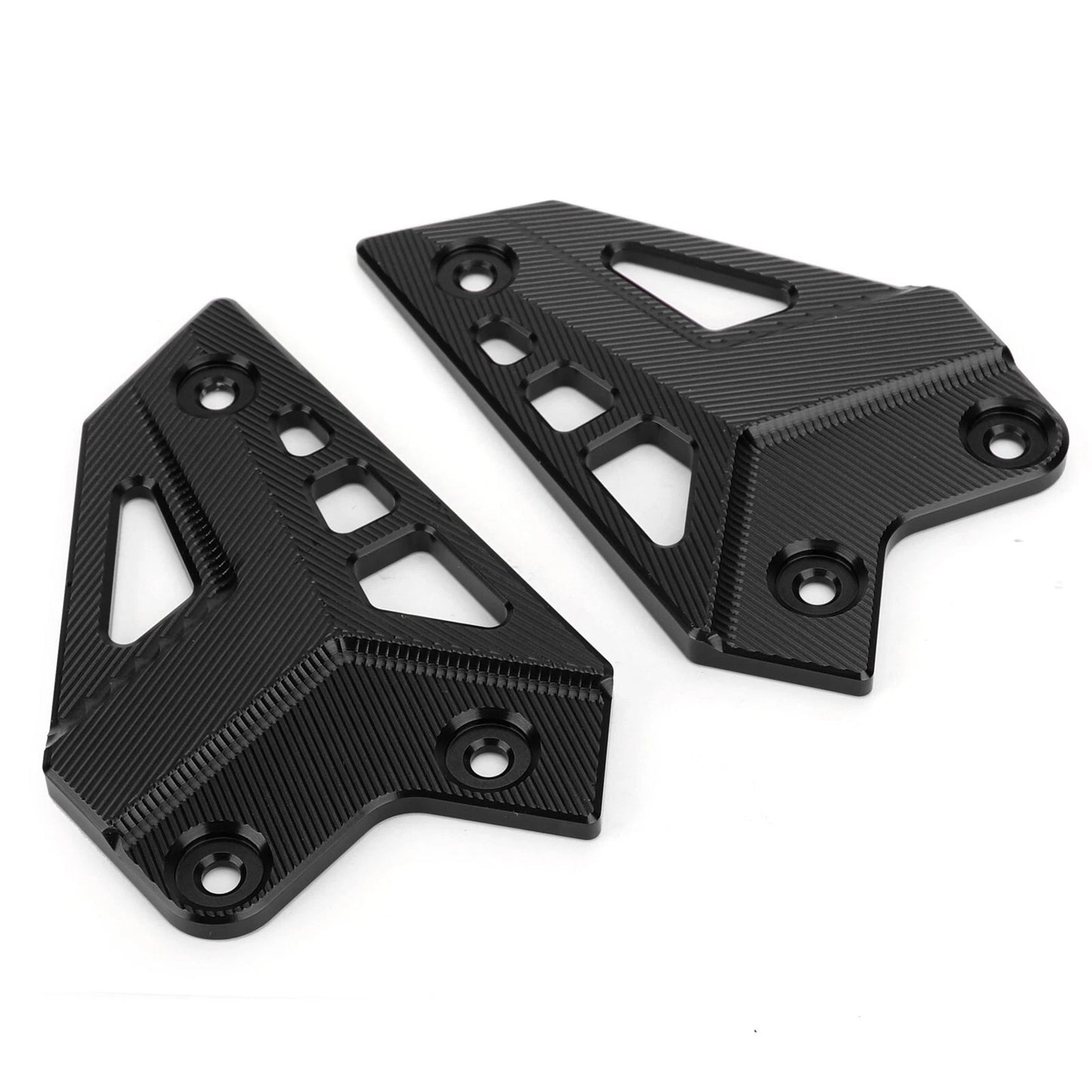 CNC Aluminum Heel Protection Set Black for Kawasaki Z900 (2017-2021)
