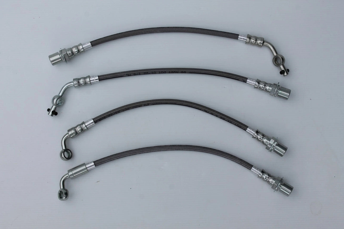 Braided Front & Rear Brake Hose Set (4) for Toyota Land Cruiser (1990-1992)