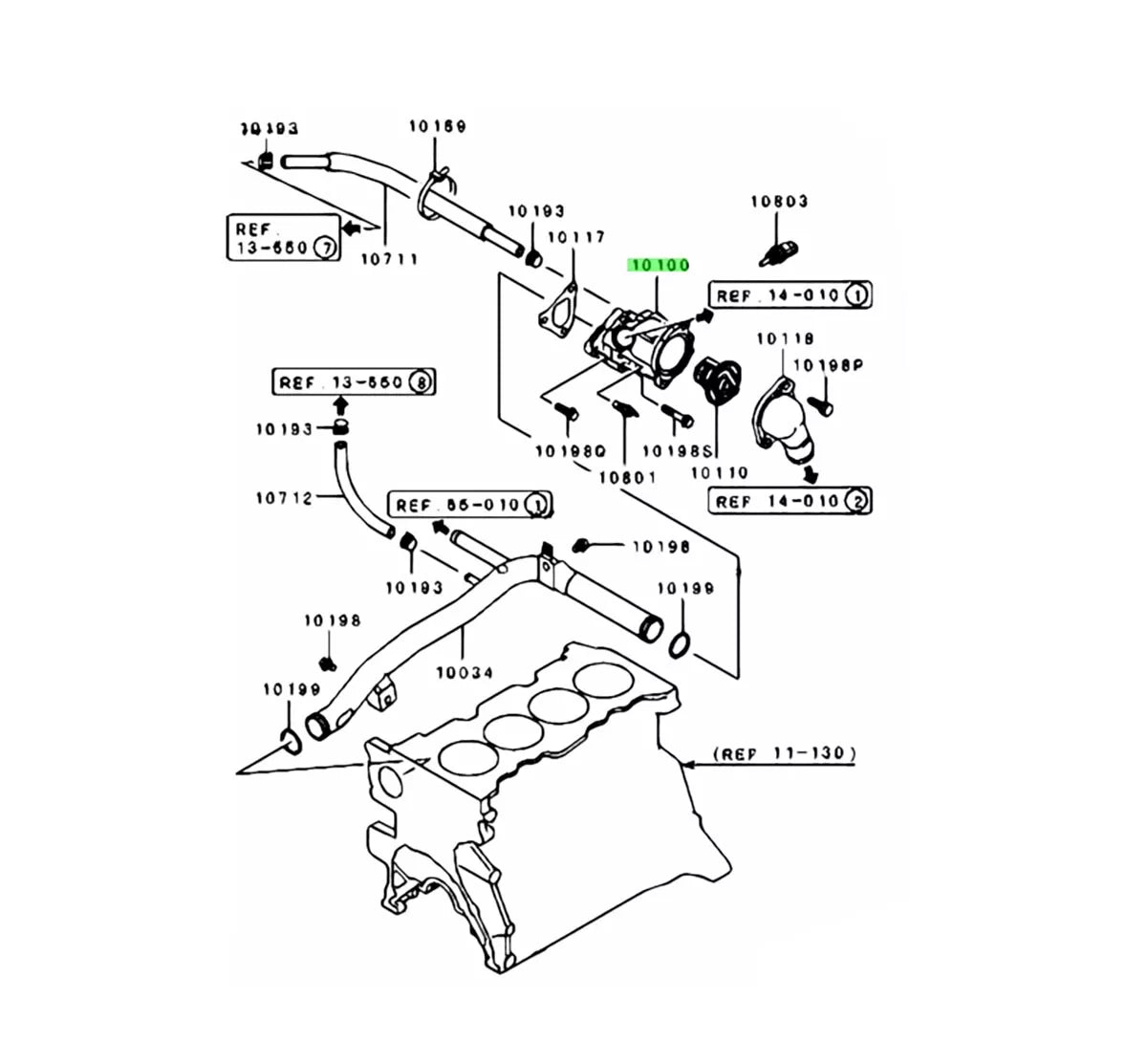Thermostat for Lancer Sedan 1.6 (2001-2013)