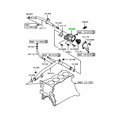 Thermostat for Lancer Sedan 1.6 (2001-2013)