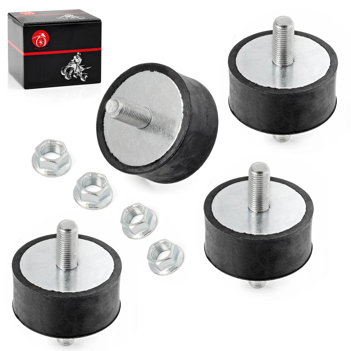 Front & Rear Engine Mount Kit Rubber for Polaris Sportsman 335/400/450/500 (2000–2006)