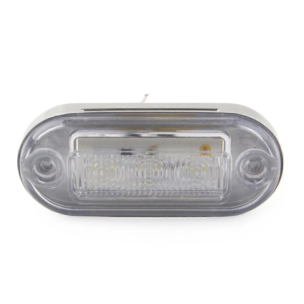 3 x 12V SMD LED Signal Light Lamp White Indicator for Truck Trailer RV Boat