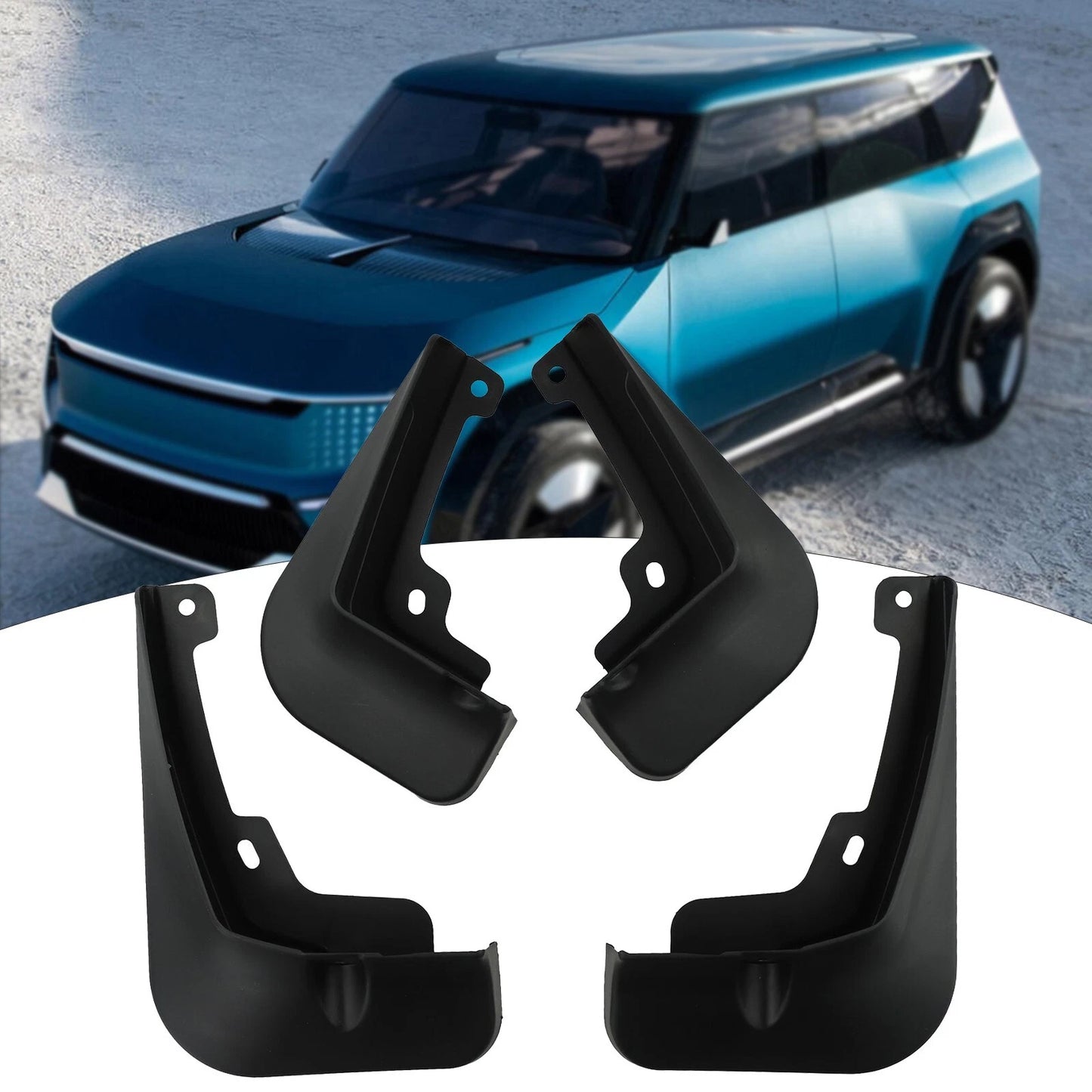 Mudguards for KIA EV9 Non Deformation Black Color