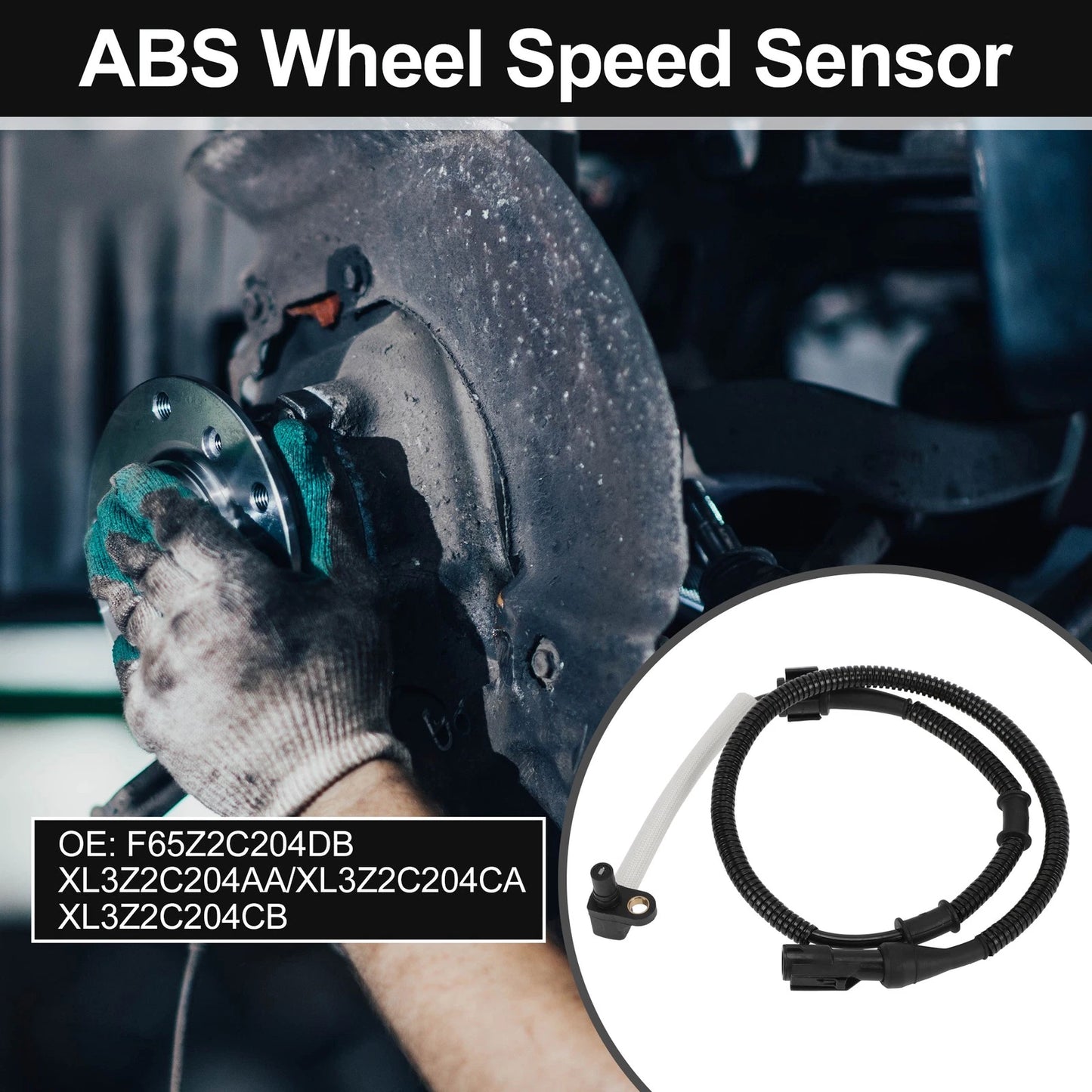 ABS Wheel Speed Sensor Kit for Ford (1 x Front Left, 1 x Front Right)