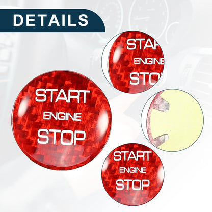 Red Engine Start Stop Button Cover for Land Rover