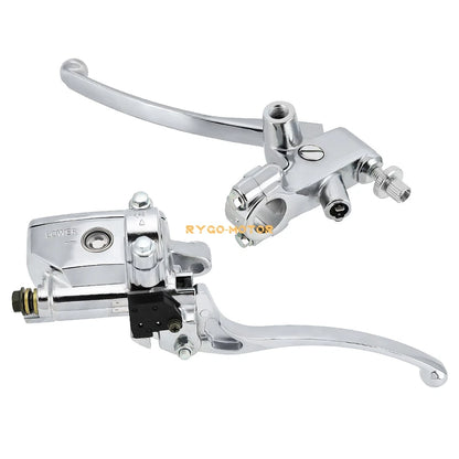 7/8 / Motorcycle Handlebar Hydraulic Brake Master Cylinder and Clutch Lever for Motorcycle