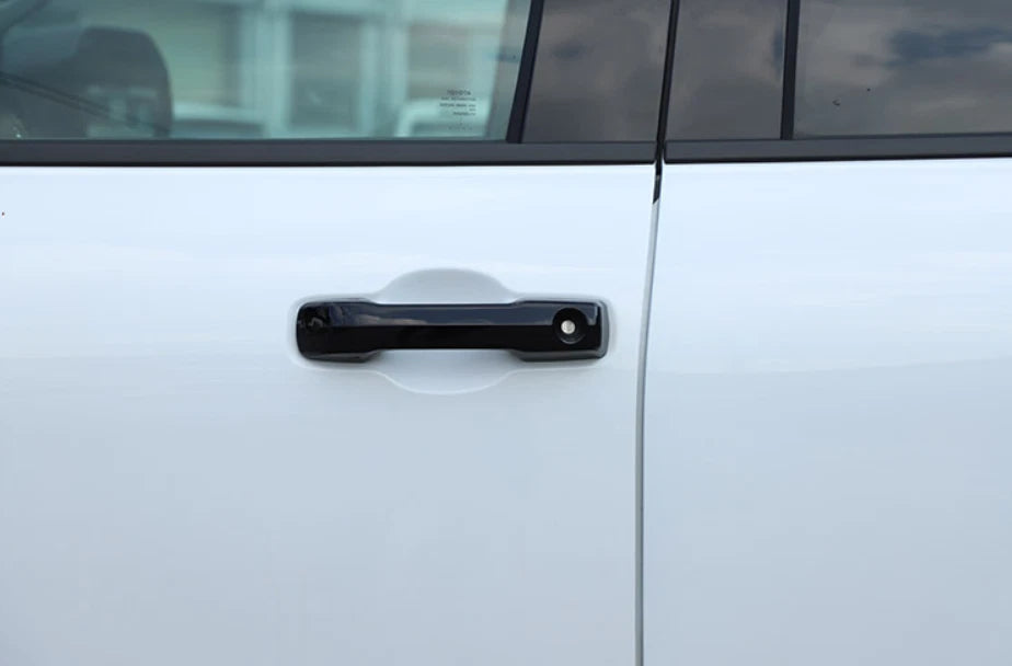 Glossy Black Half Pack Door Handle Lid Cover Trim for Toyota Tundra (2022-2023)