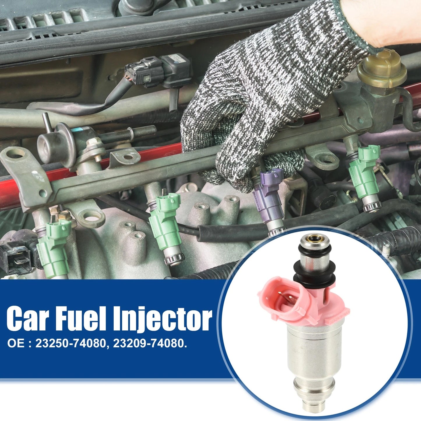 6 x Fuel Injector Nozzle for Toyota Land Cruiser 4.5L (1992-2004)