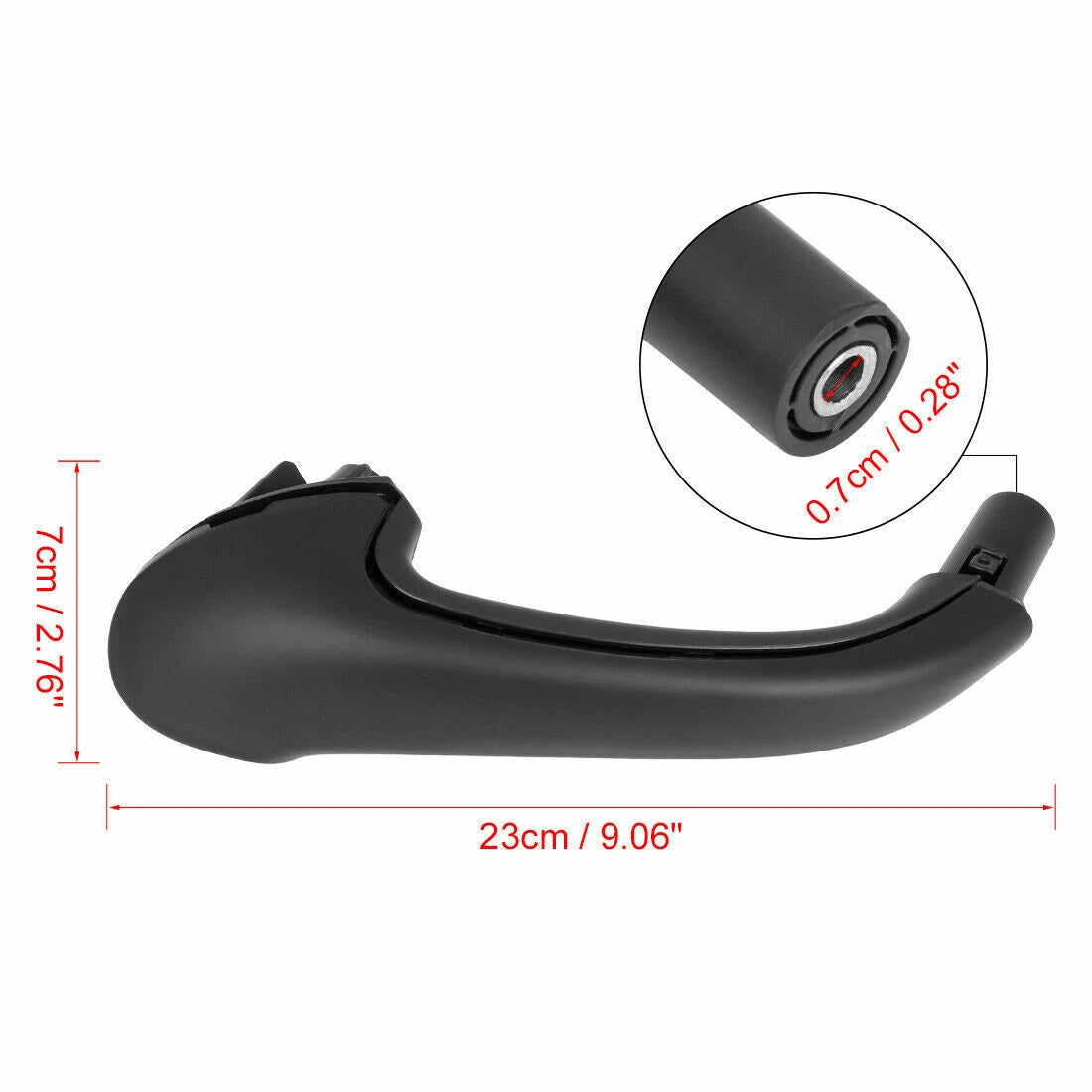 2 x Front Interior Door Handles Black for Mercedes Benz W203 C-Class (2001-2007)