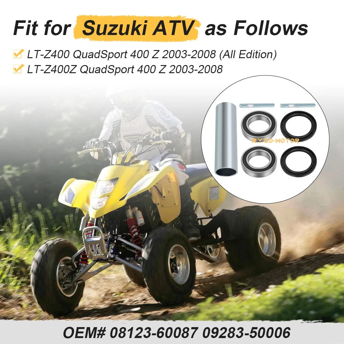 2 x Rear Axle Hub Repair Kit for Suzuki
