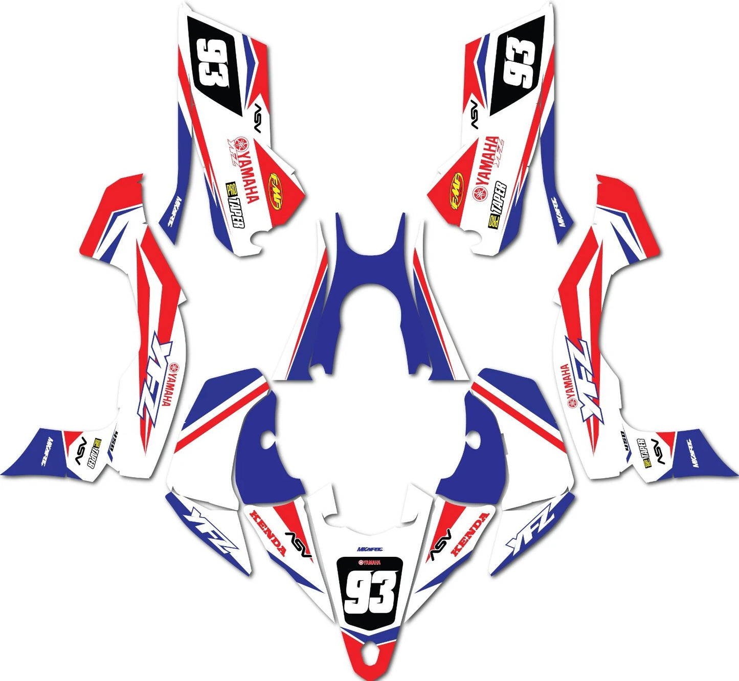 Yamaha YFZ450R ATV Graphics Kit Decal Apocalypse (2014-2018)