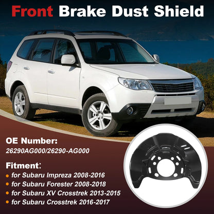 Front Brake Dust Shield for Subaru Impreza, Forester (2008-2016)