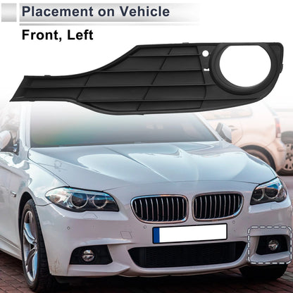 Left Front Fog Light Grill for BMW 320i (2013-2015) - 1 x Black Cover