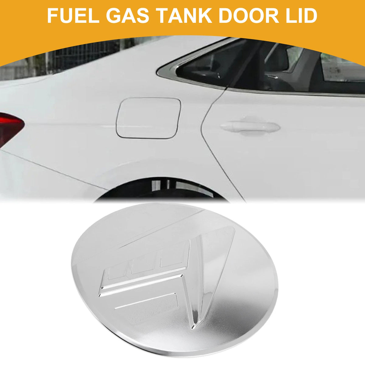 Fuel Tank Door Cap for Subaru Outback (2021-2025) Chrome Silver Tone
