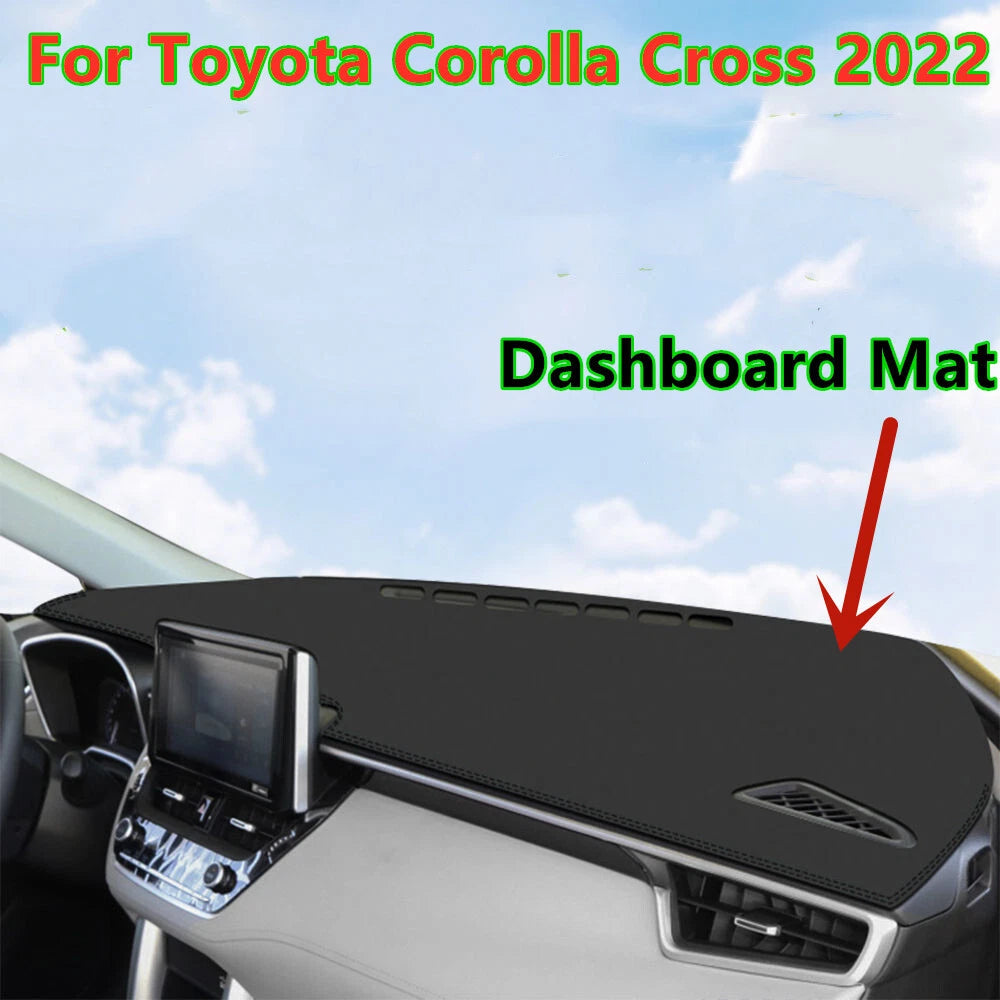 Leather Dash Cover Dash Mat Anti-Skid for Toyota Corolla Cross (2022–2024)