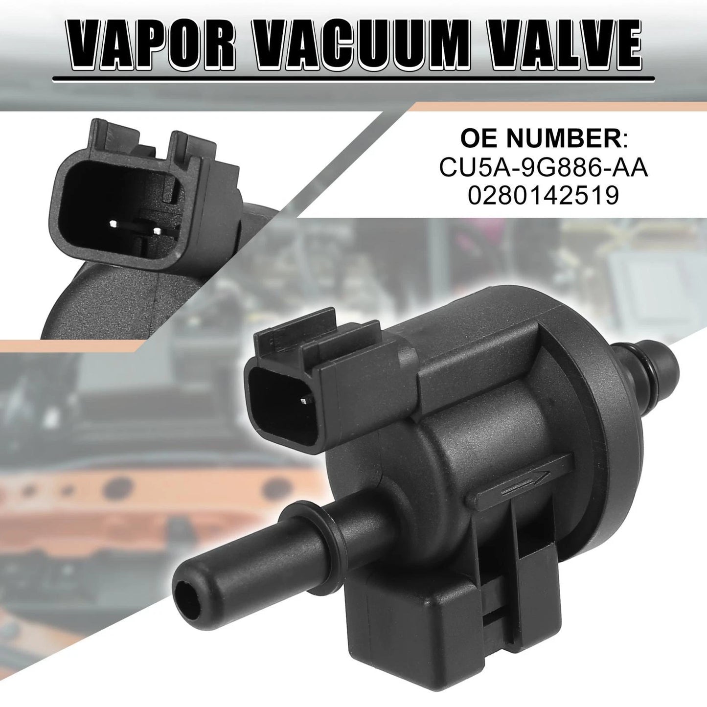 Vapor Canister Vacuum Solenoid Valve for Ford Fusion, Lincoln (2013-2020)