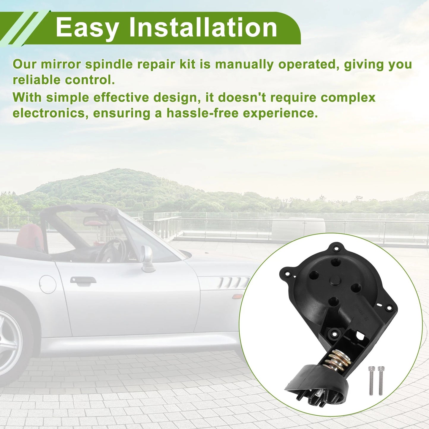 Driver Side Wing Mirror Spindle Repair for BMW Z3 (1994-2002)