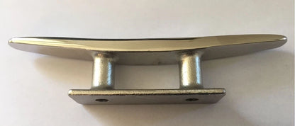Boat Cleat Low Flat Slim Profile 316 Stainless for Deck/Dock 150mm Polished