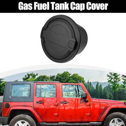 Gas Cap Fuel Filler Door Cover for Jeep Wrangler (2018-2022) Black