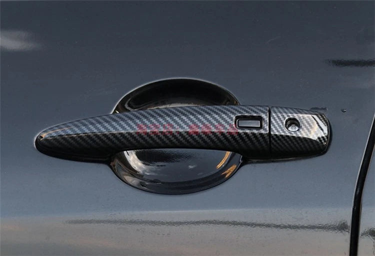 Exterior Door Handle Carbon Fiber Cover Trim for Nissan Rogue (2021-2023)