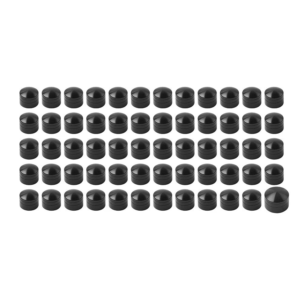 60X Black Engine Screw Caps for Harley Twin Cam Engines (1999-2017)