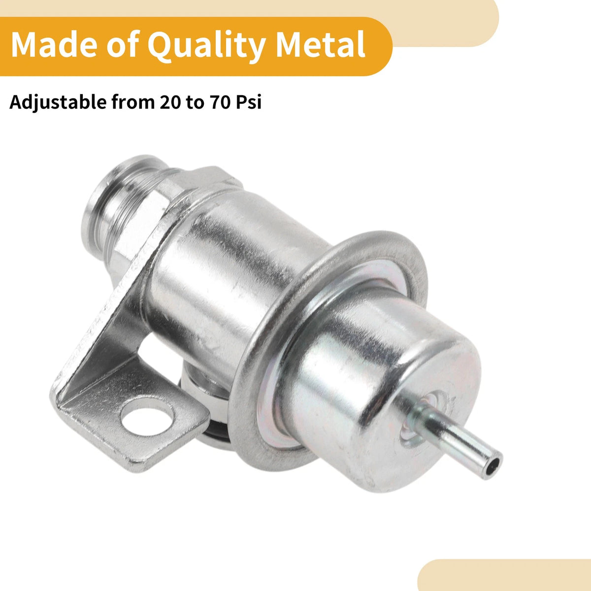 Fuel Pressure Regulator Metal 20-70 Psi for Chevrolet S10 (1994 - 2000)