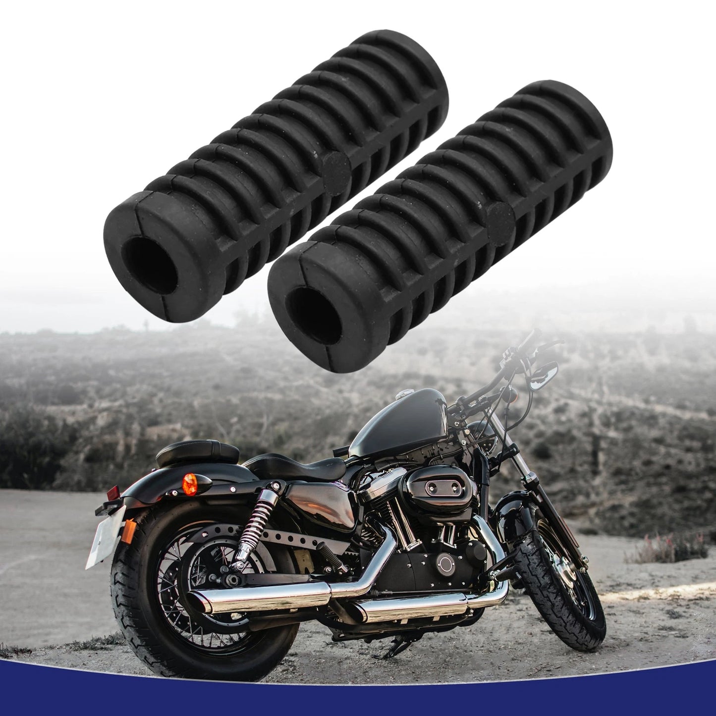2 x Gear Shift Shifter Kick Start Lever Pedal Rubber Boot for Black Motorcycle