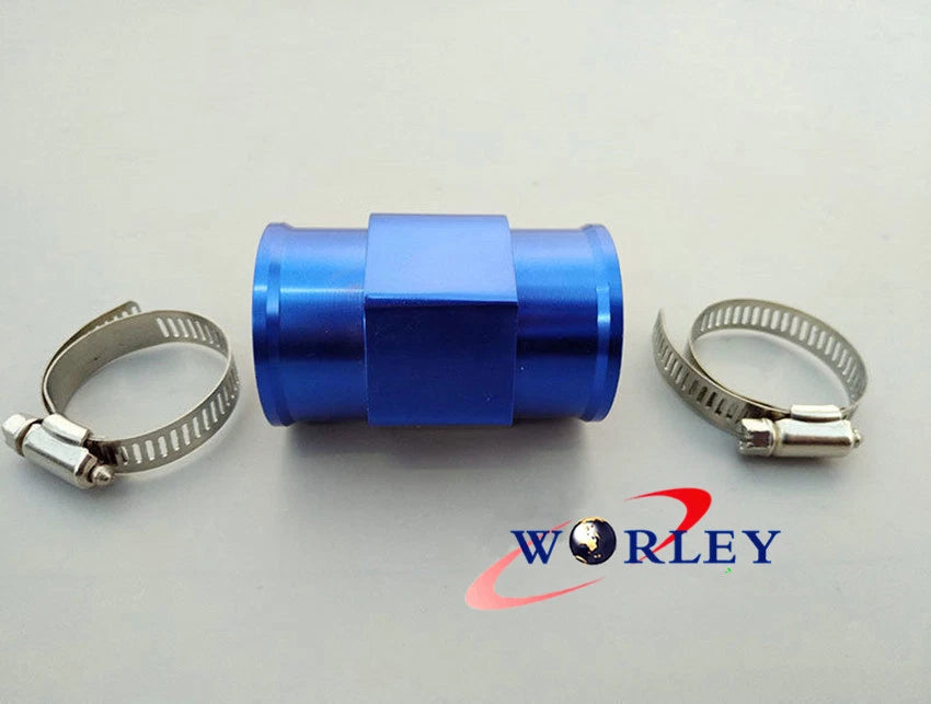 32mm Water Temp Gauge Sensor Adapter for Radiator Hose - Silver