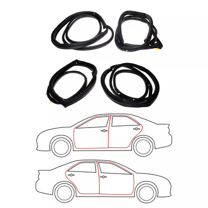 Weatherstrip Set for Toyota Corolla Sedan 1991-2002