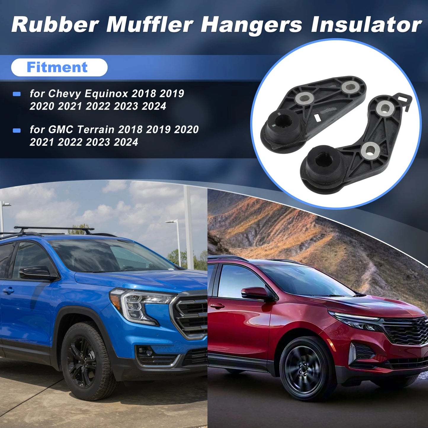 Rear Driver/Passenger Side Muffler Hanger for Chevy Equinox