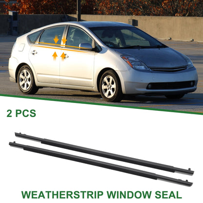 2 x Rear Left & Right Weatherstrip Window Seal for Toyota Prius (2010–2015)