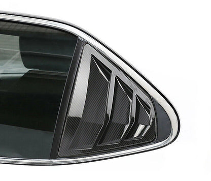 Carbon Fiber Rear Window Louver Shutter Cover Trim for Toyota Camry (2018–2021)