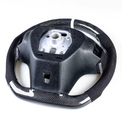 Carbon Flat Bottom Suede Steering Wheel for Chevrolet Camaro (2012-2015)