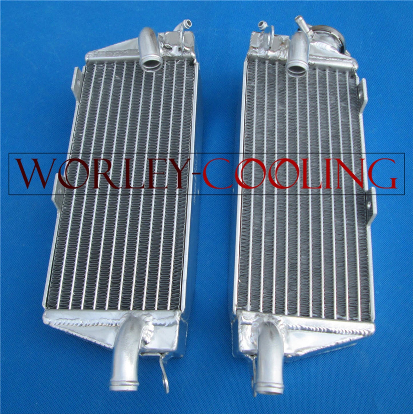 Alloy Radiator + Red Hose for Husqvarna AE/CR/WR/XC 400/430/500 (1984-1987)