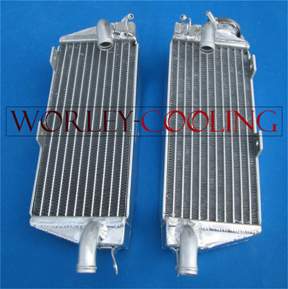 Alloy Radiator + Red Hose for Husqvarna AE/CR/WR/XC 400/430/500 (1984-1987)