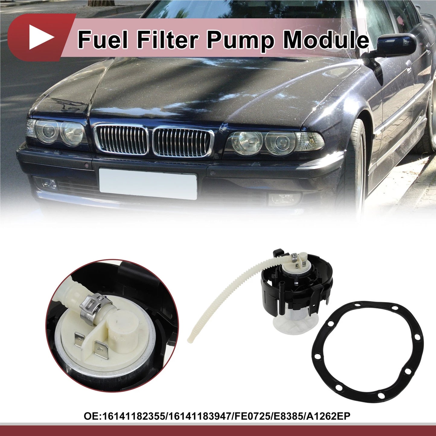Electric Fuel Pump Assembly for BMW 740i 740iL 750iL (1995 - 2001)