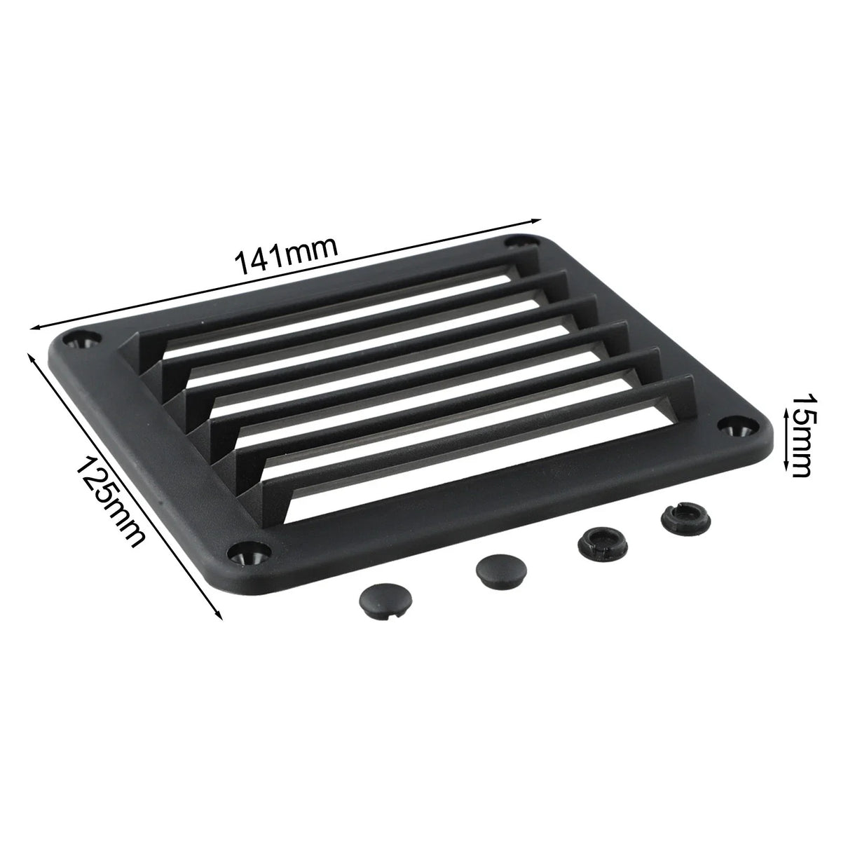 Louvered Flush Thru Vent for Marine Use, Ideal for Yachts/RVs
