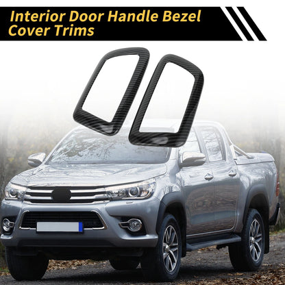 Carbon Fiber Door Handle Bezel Covers for Toyota Tacoma (2016-2023)