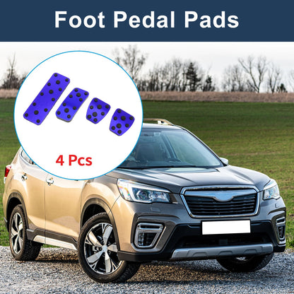 4 x Foot Accelerator Pedal Covers for Subaru Forester (2003-2005) Blue