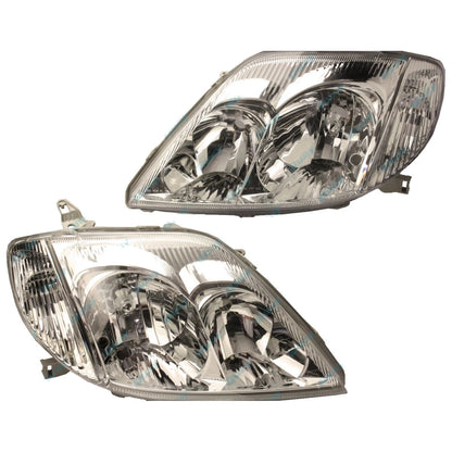 HeadLights PAIR LH+RH for Toyota Corolla '01-'04 Hatch '01-'07 Sedan/Wagon SET