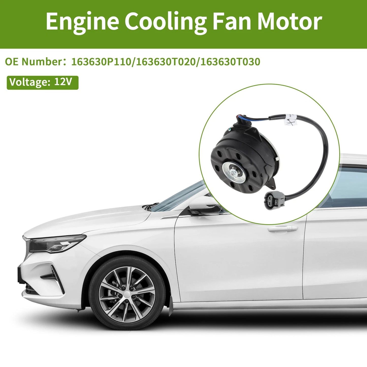 Cooling Fan Motor for Toyota Corolla (2009-2019)