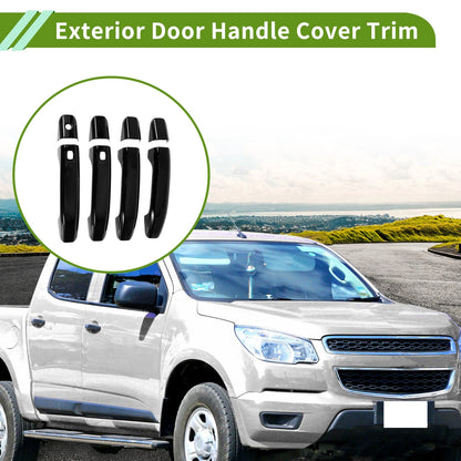 Exterior Door Handle Cover Trim for Chevrolet Colorado Black ABS (2023 - 2024)