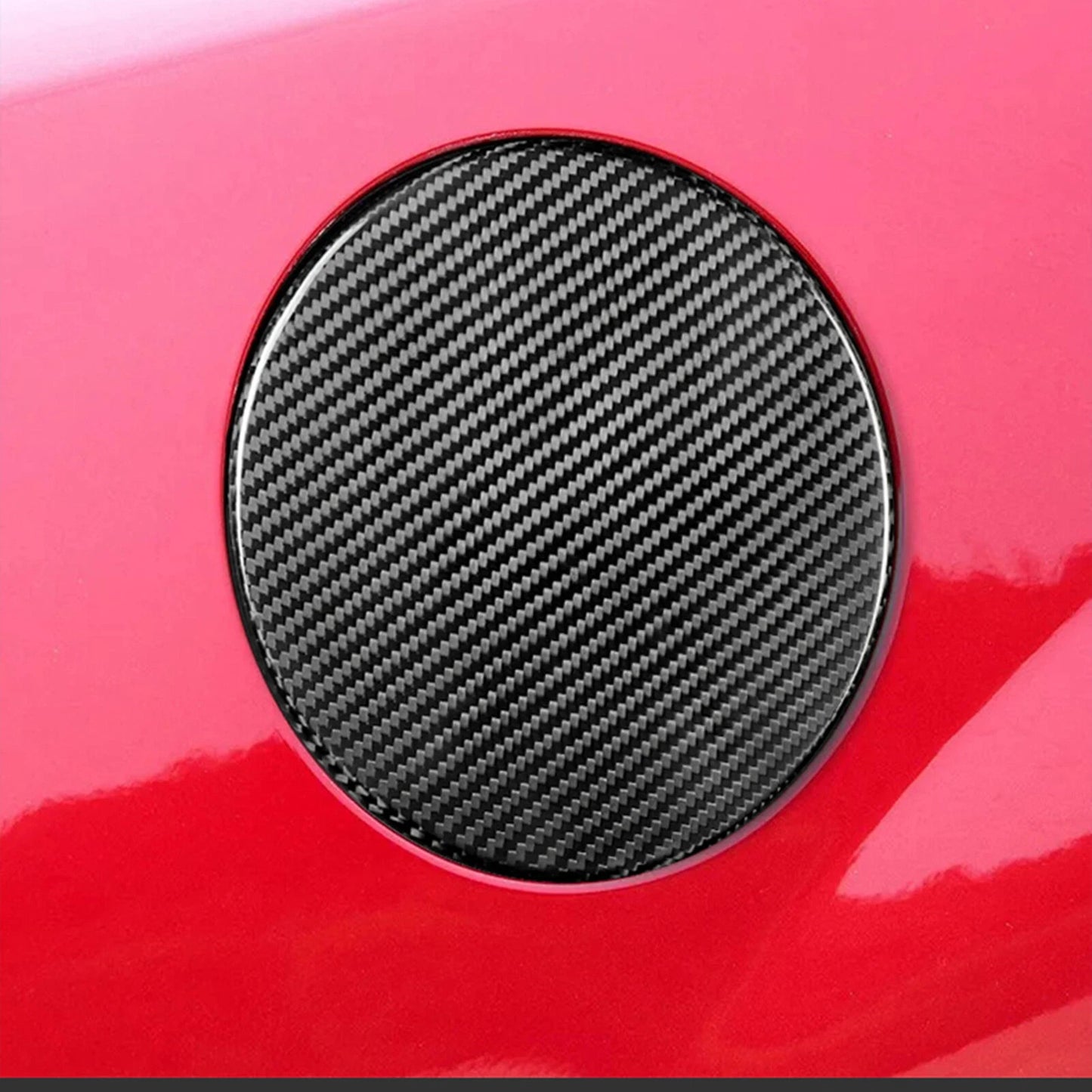 Dry Carbon Fiber Oil Fuel Tank Cap Cover for Chevrolet Camaro (2016-2020)