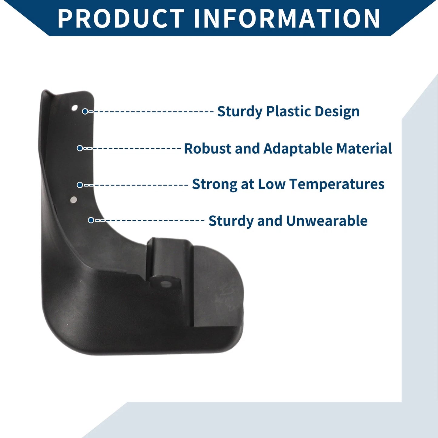 Mud Flaps Splash Guards 2 x Front & Rear for Toyota Vios (2019-2022)