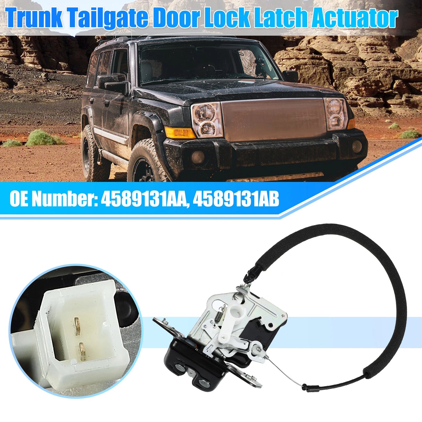 Rear Tailgate Lock Latch for Jeep Grand Cherokee, Dodge (1999-2004)